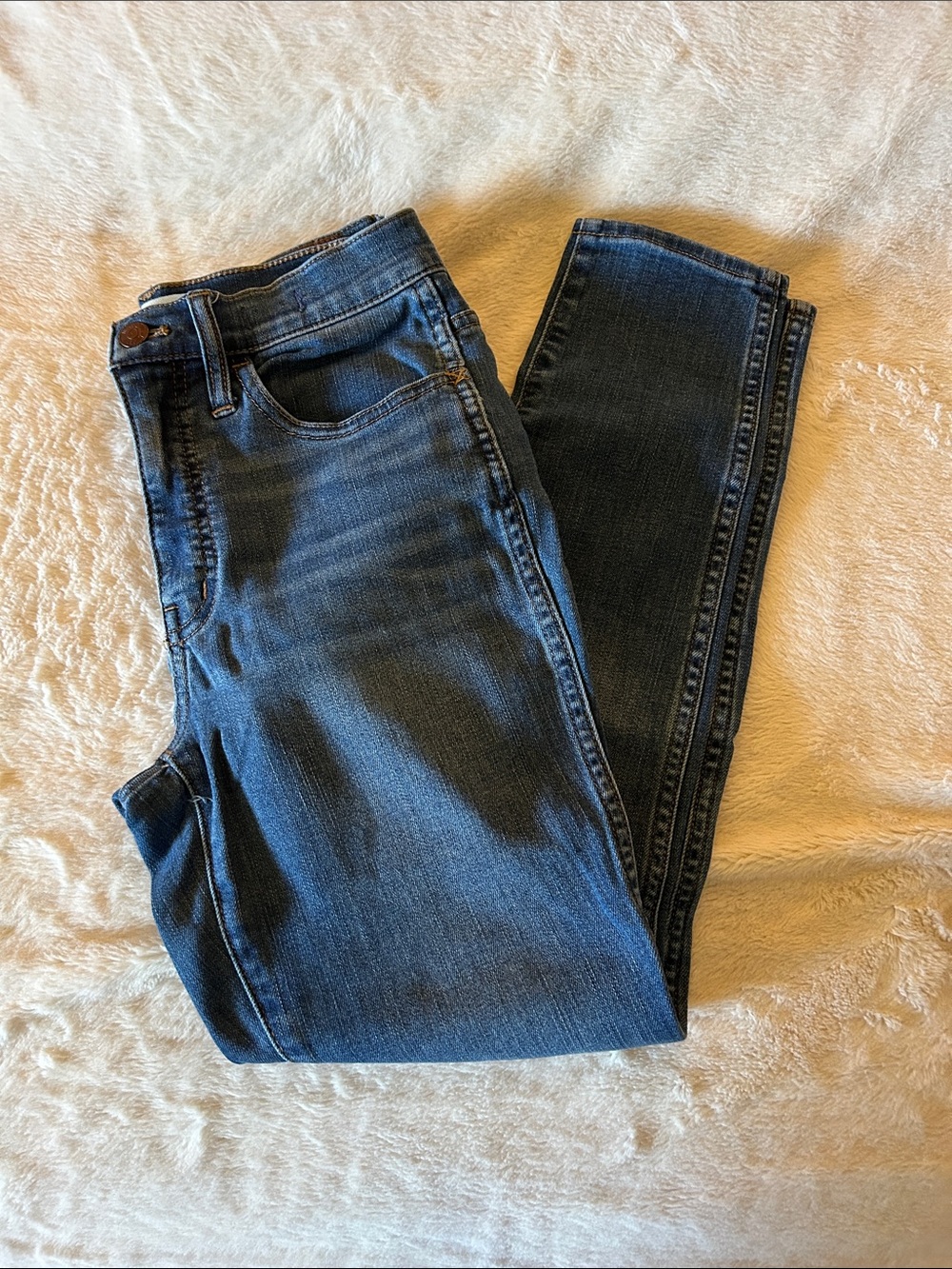 Madewell Women's Skinny Jeans in Medium Blue Wash